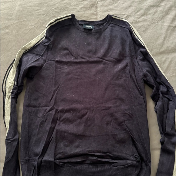 Armani Jeans navy slim sweater size M - Picture 2 of 3
